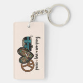 ピースラブキャンプ キーホルダー (裏面)