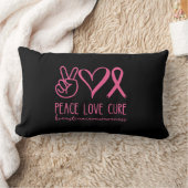 ピースラブキュアピンクリボンウォリアー乳がん ランバークッション (ブランケット)