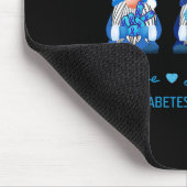 ピースラブキュア格言糖尿病認識度生存者 マウスパッド (コーナー)