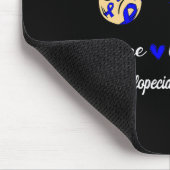 ピースラブキュールアロペシアブルーリボン認識度 マウスパッド (コーナー)