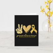 ピースラブキュールイエローリボン幼少期がん阿波 カード (黄色い花)