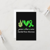 ピースラブキュールグリーンリボンエッセンシャルトラブルマー カード (正面/裏面インサイチュ)