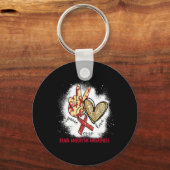 ピースラブキュールブリーチドブレイン動脈瘤認識度 キーホルダー (正面)