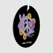 ピースラブキュールリウマチ関節炎認識度 オーナメント (正面)