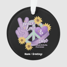 ピースラブキュールリウマチ関節炎認識度 オーナメント