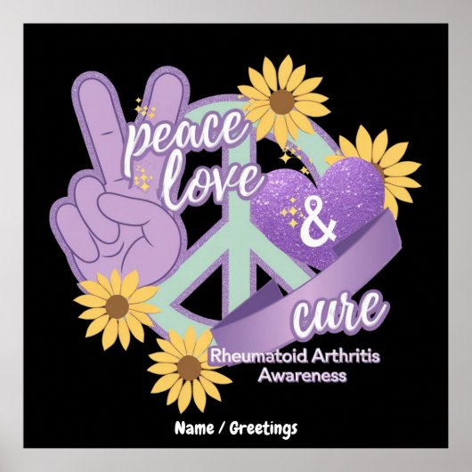 ピースラブキュールリウマチ関節炎認識度 ポスター (正面)