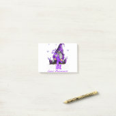 ピースラブキュールルパス認識度パープルリボン ポストイット (デスク上)