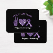 ピースラブキュール片頭痛認識度リボン (デスク)