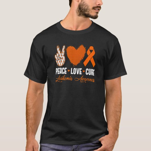 ピースラブキュール白血病認識度月戦士W Tシャツ (正面)