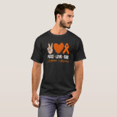 ピースラブキュール白血病認識度月戦士W Tシャツ (正面フル)