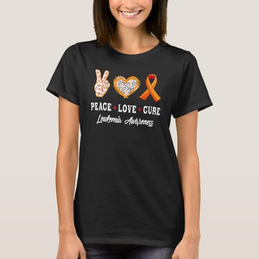 ピースラブキュール白血病認識度衣装 Tシャツ (正面)
