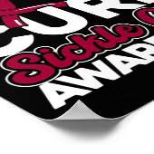 ピースラブキュール鎌細胞認識度1 ポスター (角)