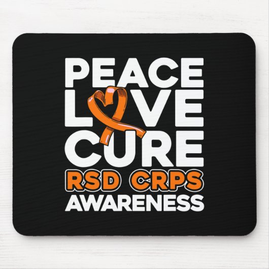ピースラブキュールrsd Crps認識度 マウスパッド (正面)