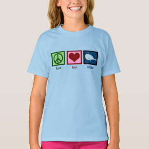 ピースラブクジラ Tシャツ