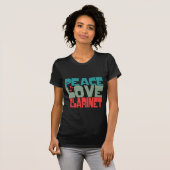 ピースラブクラリネット Tシャツ (正面フル)