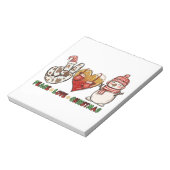 ピースラブクリスマスクリスマス ノートパッド (回転)