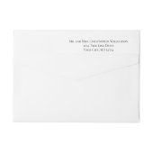 ピースラブクリスマスホリデイ差出人住所 ラップアラウンドラベル (裏面)