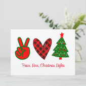 ピースラブクリスマスライトレッドグリーン シーズンカード (スタンド正面)