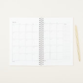 ピースラブクルージング船浮動海絞り染め プランナー手帳 (月ページ)