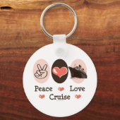 ピースラブクルーズキーチェーン キーホルダー (正面)