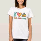 ピースラブクルーズバケーション Tシャツ (正面)