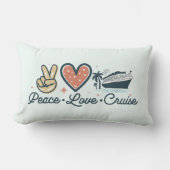 ピースラブクルーズ装飾用クッション航海の – ビベス ランバークッション (正面)