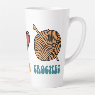 ピースラブクロシェラテマグ カフェラテマグ
