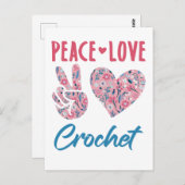 ピースラブクロシェ ポストカード (正面/裏面)