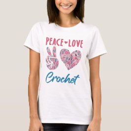 ピースラブクロシェ Tシャツ