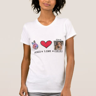 ピースラブコリーズ愛犬家ズTシャツ Tシャツ