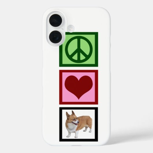 ピースラブコルギー Case-Mate iPhoneケース (裏面)
