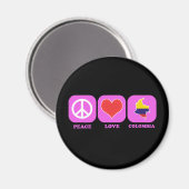 ピースラブコロンビア マグネット (正面/裏面)