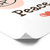 ピースラブゴルフポスター ポスター (角)