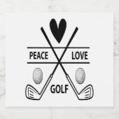 ピースラブゴルフ スパークリングワインラベル (シングルラベル)