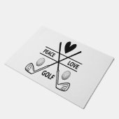 ピースラブゴルフ ドアマット (アングル)