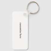 ピースラブサイクリングかわいいブルーサイクリストカスタム キーホルダー (裏面)