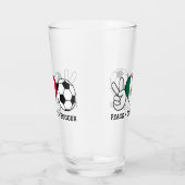 ピースラブサッカーグラス タンブラーグラス (右)