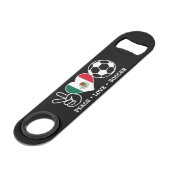 ピースラブサッカーバー鍵 スピード栓抜き (正面アングル)