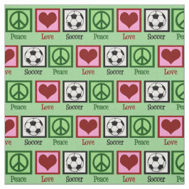 ピースラブサッカー ファブリック