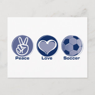 ピースラブサッカー ポストカード