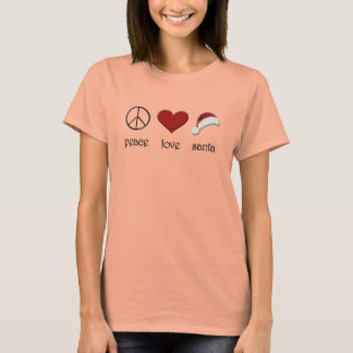 ピースラブサンタ Tシャツ