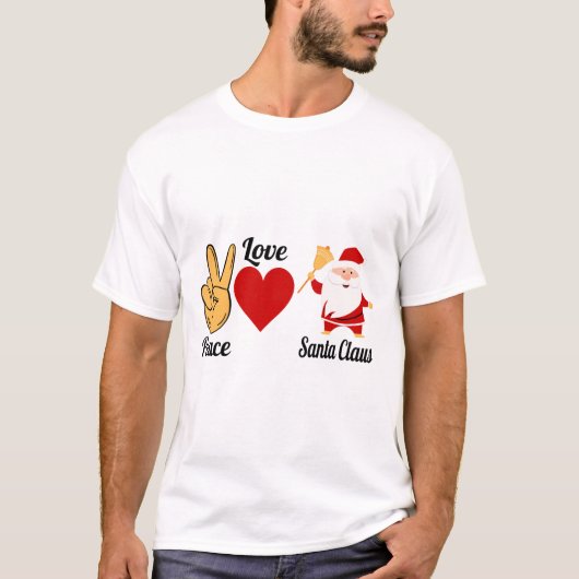 ピースラブサンタ Tシャツ (正面)