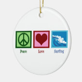 ピースラブサーフィン セラミックオーナメント (左)
