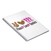 ピースラブシンクロスケートで滑る ノートブック (右側)