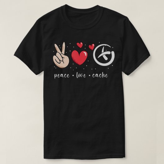 ピースラブジェコーチゲコーチング Tシャツ (デザイン正面)