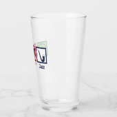 ピースラブジャズミュージックサクソフォン タンブラーグラス (左)