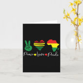 ピースラブジュネグ1865ブラックプライドメンズウィメンズK カード (黄色い花)