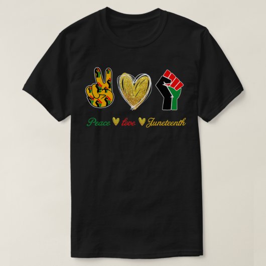 ピースラブジュネグ Tシャツ (デザイン正面)