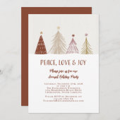 ピースラブジョイエレガントホリデーパーティーフェスティバル 招待状 (正面/裏面)