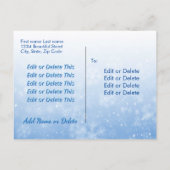 ピースラブジョイクリスマスツリーライツ2サイドデザイン シーズンポストカード (裏面)